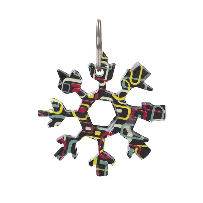 18-in-1 Sniego pūslės daugiafunkcis įrankis: Nešiojamas šešiakampis/aštuonkampis raktas ir atsuktuvas