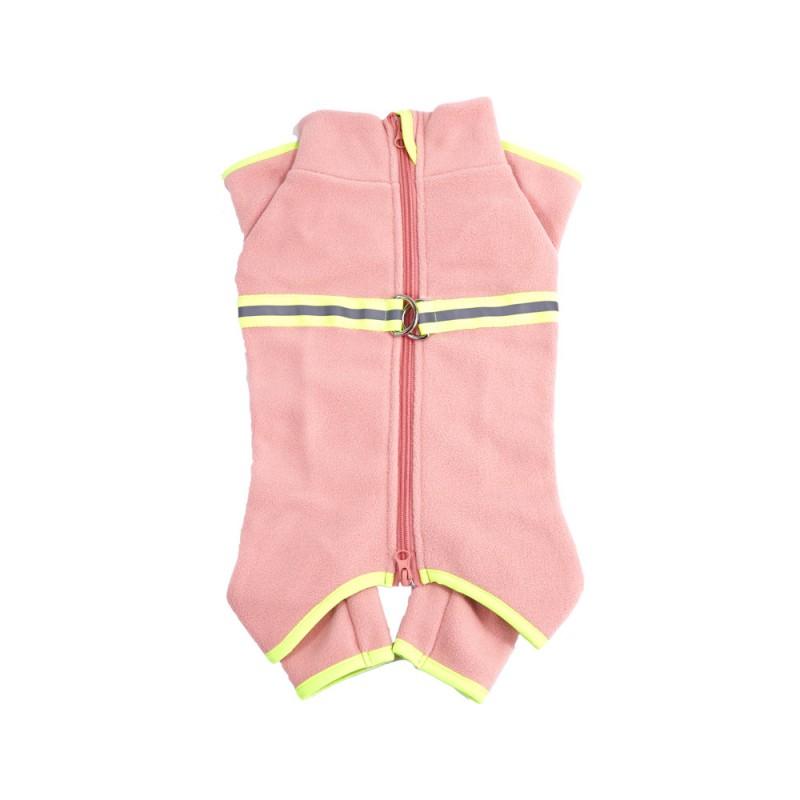 Warmer Fleece Hundejumpsuit Kleine Rassen Wintermantel Corgi Teddy Schnauzer 4-Beiner Outfit