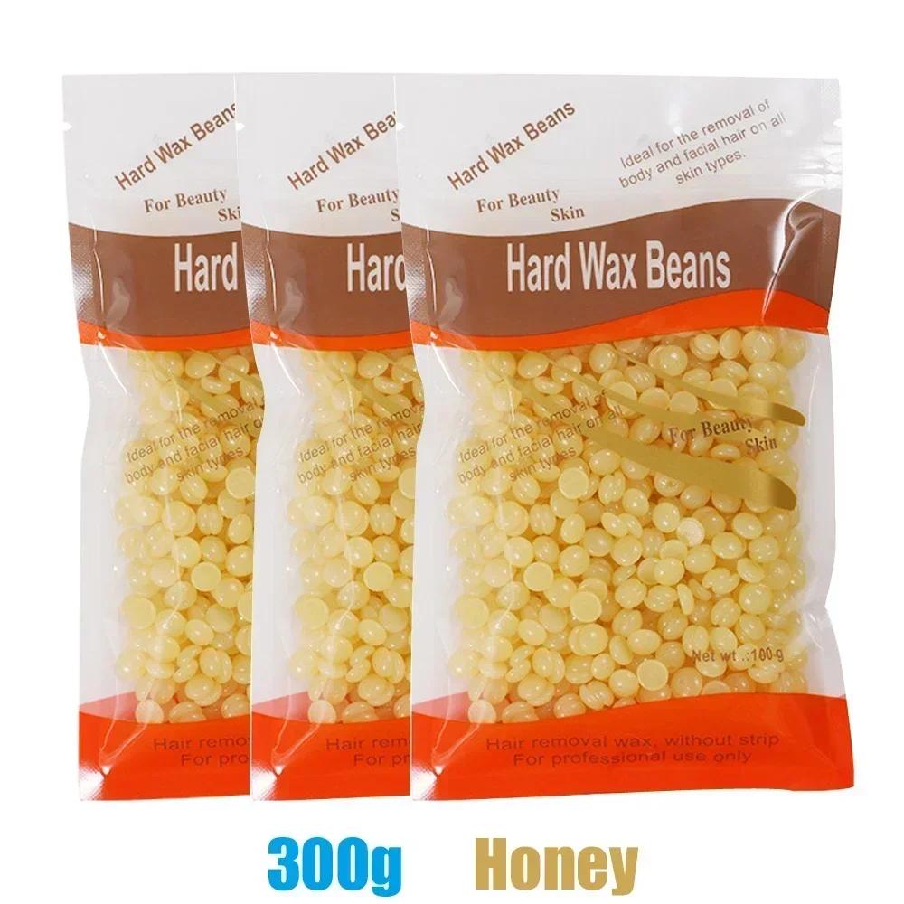 400/300/200g Waxing Wax Beans for Hair Removal Full Body Hot Film Hard Depilatory Wax Beads for Wax Heater Machine