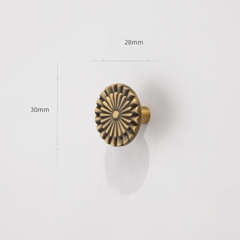 High-End Licht Luxus, Antikbronze Farbe, Halbkreisförmiger Griff, Schrank Schublade, Schranktürgriff, Französisch, Retro Gold, Kleiner Griff