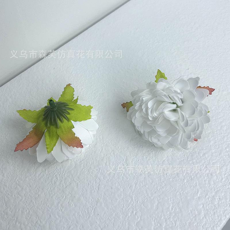 Umělá simulace Melaleuca Chrysanthemum Head Simulace květiny Svatební dekorace Chryzantéma Měsíček Květina Falešné květinové doplňky