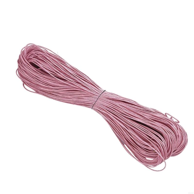 Multipurpose Cotton Waxed Thread 65.61yardX1mm Braiding Cord String for Jewelry Making Home Decoration and Gift Wrapping HX6C