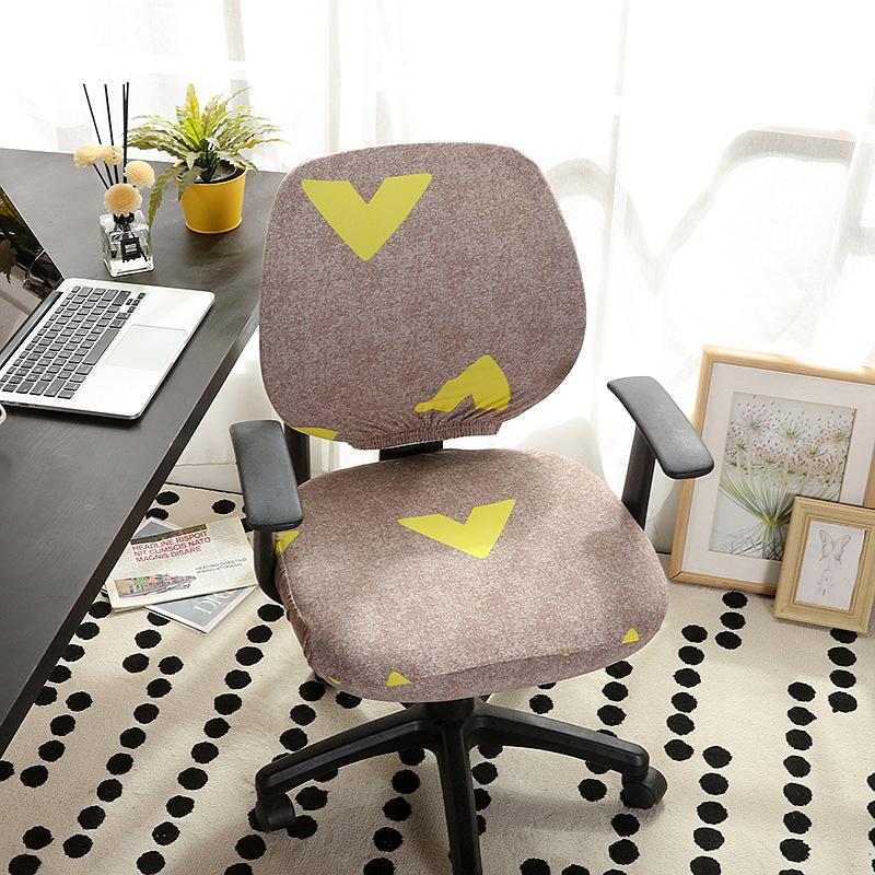 

1 КОМПЛЕКТ Раздельный чехол для сиденья Высокоэластичные чехлы для кресла Съемный Универсальный Пылезащитный Чехол для компьютерного кресла Стрейч Спандекс