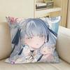 Jinzhou’s Light Jinhsi Game WuWa  Square Sofa Pillow Cover Solid Color Living Room Home Decor Cushion Case