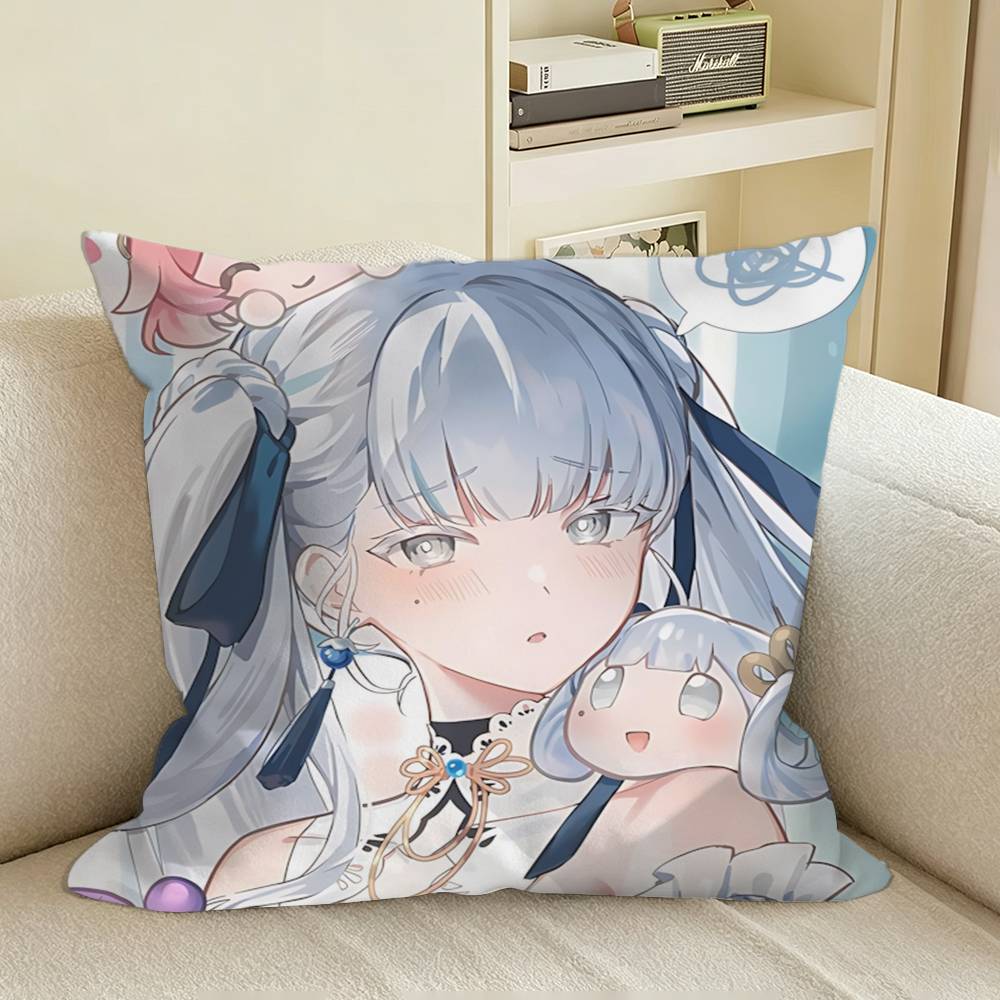 Jinzhou’s Light Jinhsi Game WuWa  Square Sofa Pillow Cover Solid Color Living Room Home Decor Cushion Case