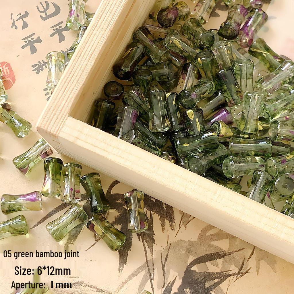 Chinese Bamboo Lampwork Spacer Beads for DIY Jewelry