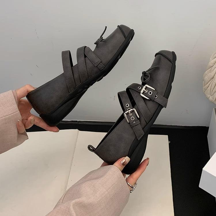 [FanGui] Stepping on shit~ Thick-soled heightening one-word drag with skirt shoes Women's 2025 summer outer sandals