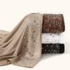 Diamond Modal Jersey Instant Hijab Scarf Woman Muslim Shawls Ladies Soft Wraps Solid Color Islamic Headband Turban 170*60cm