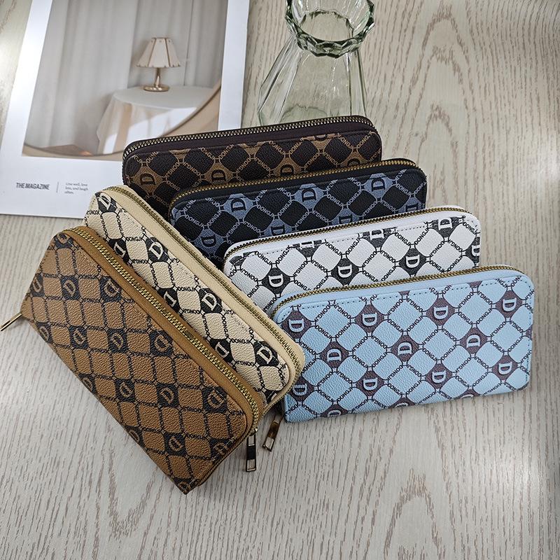 Women's Long Genuine Leather Wallet - Large Capacity, Simple Zipper Clutch and Multi-functional Coin Purse