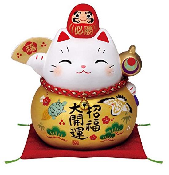 

Ayao Hissho Daruma Lucky Cat 7689 (Кінпуку/Великий) (Скарбничка)