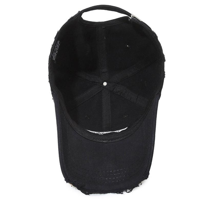 Vintage  Embroidered Letter Denim Baseball Cap For Men Women Spring Summer Cap Sun Hat