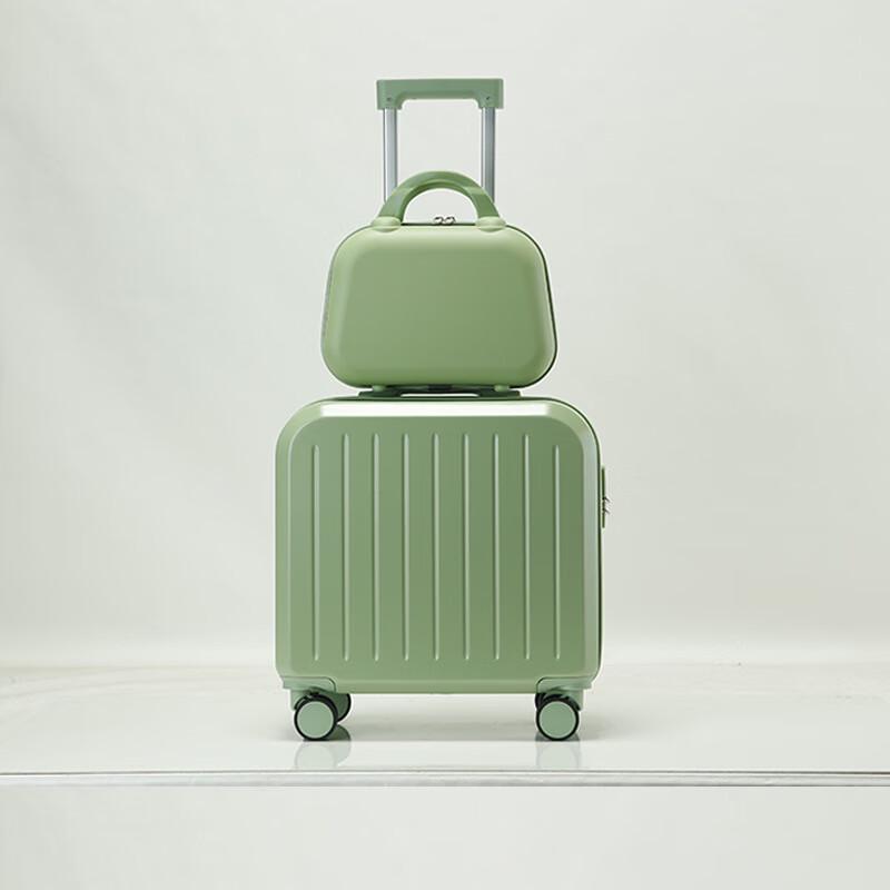 OEING Multifunctional Hardside Spinner Luggage 18 inch