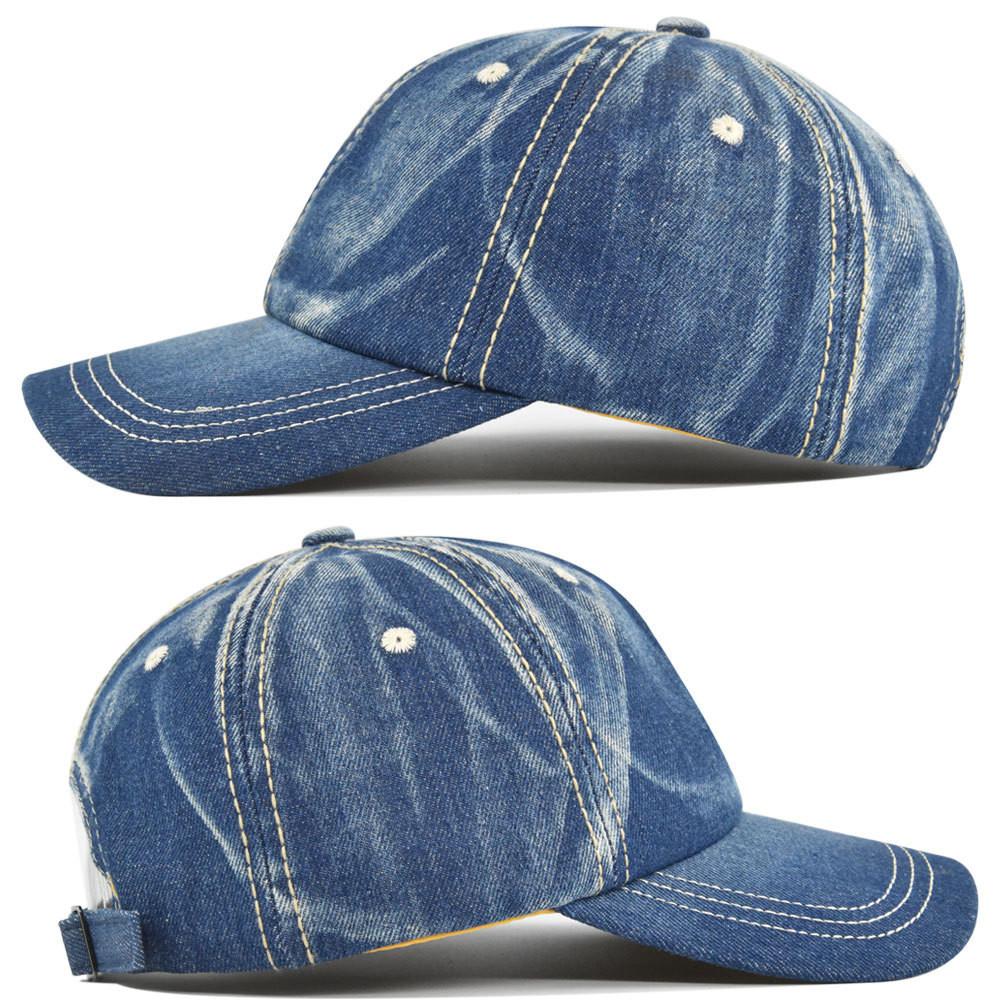 Cap Cowboy Baseball Cap Solid Color Duckbill Cap Breathable Sun Shading Cotton