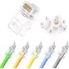 VCE of Penetrating RJ45 Connector UL Certified CAT6 CAT5E CAT5 for LAN Cable Easy Wiring Nails Hard To Break [Set 100] 23-26AWG