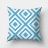 Blue Geometric Pattern Decorative Cushion Pillowcase Cushion Cover Throw Pillow Living Room Sofa Decorative Pillowcase