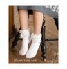 Short socks for formal frilly lace short [Arisana] kids, girls, socks, white, black, school, socks, white, medium,