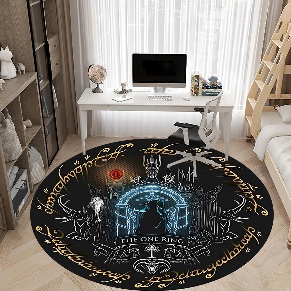 1pc The One Ring Carpet, Round Non-Slip Durable Large Size Office Carpet, Suitable for Office,yy250908043