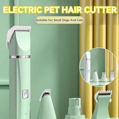 4 IN1 Pet Electric Hair Clipper Dog and Cat Hair Clipper USB Rechargeable Pet Razor Hair Trimmer