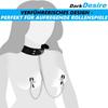 DarkDesire BDSM Fetish Nipple Clamps with Collar Adjustable Breast Clamps
