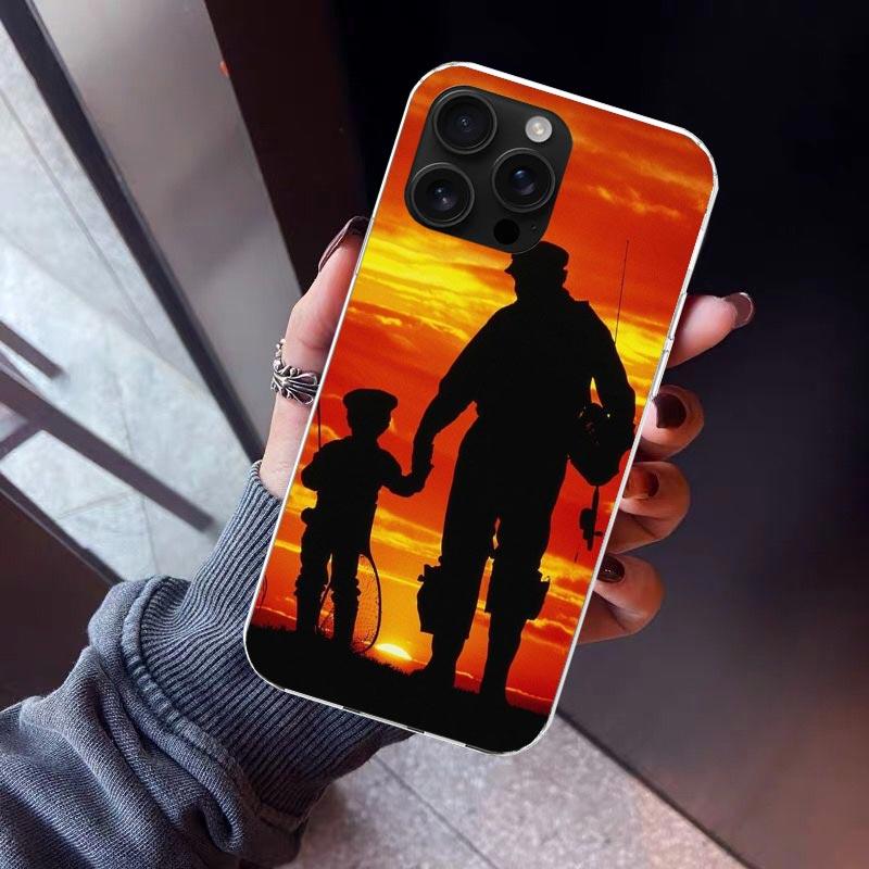 Hunting Fishing Man Phone Case For iPhone 17 Air 16 15 Pro Max 14 Plus 13 Mini 12 11 Cover 7 8 SE Silicone Shell Print Fundas 17