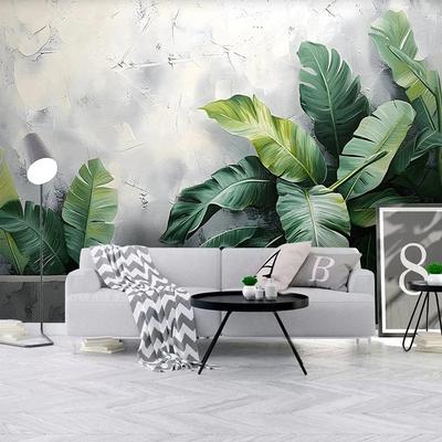 Nordic Modern Mural Simple Art Leaves Fresco Living Room Tv Sofa Bedroom Backdrop Wallpaper Home Decor