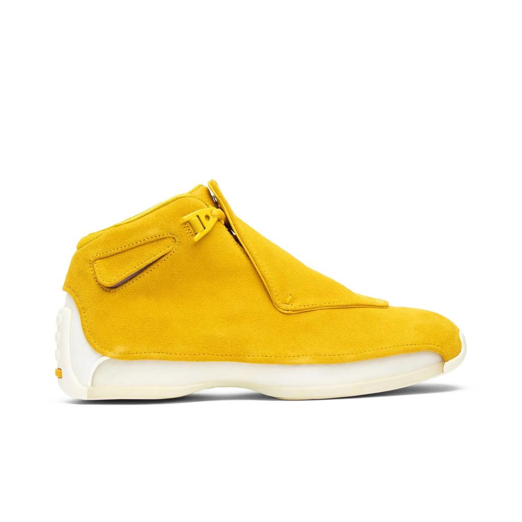 Air Jordan 18 Retro 'Yellow Suede' (Unisex) Yellow Ochre / Yellow Ochre / Sail Vintage Basketball Shoes AA2494 701