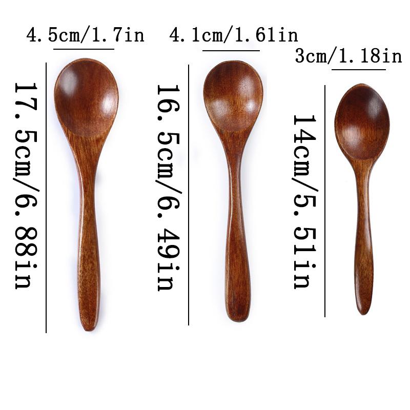 Japanischer Natürlicher Holzlöffel Lang Honig Rührlöffel Baby Esslöffel Trink Breilöffel Haushalts Geschirr Zubehör