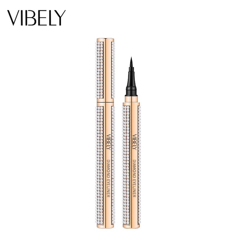 

VIBELY Diamond Водонепроницаемая ручка для подводки глаз Extreme Black Черная быстродействующая сухая легкая ручка для подводки глаз 1pcs