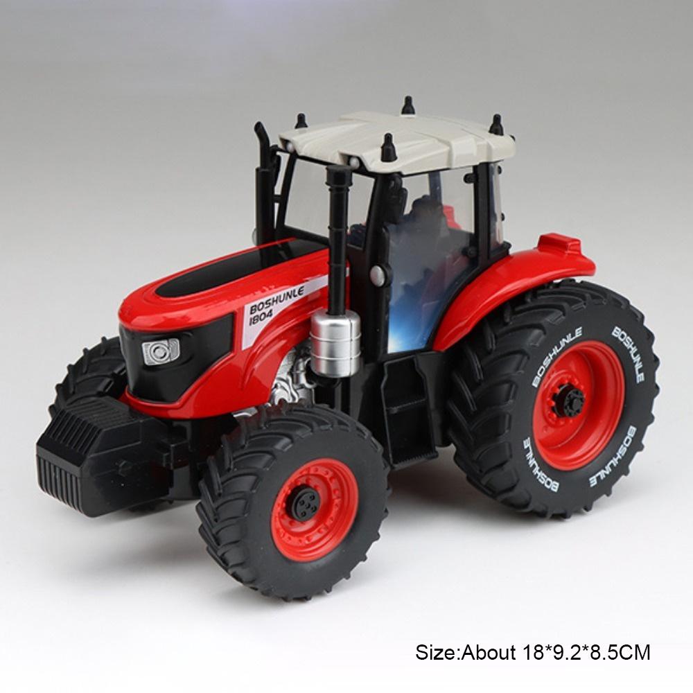 1:32 Alloy Agricultural Tractors Toys Models Diecast Car with Light Sound Miniature Vehicle Slide Forward Tractor Model Ornament