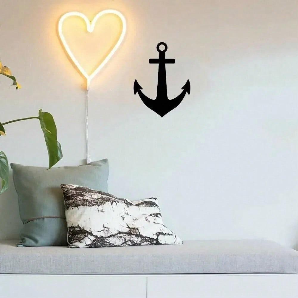 

Nautical Anchor Metal Wall Art, Home Decor Sign, Hanging Sculpture Housewarming Gift TY3194