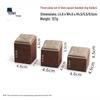 Coffee Oblique Ring Display Set: Trapezoidal Jewelry Holder (3-Piece)