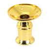 2pcs Gold Plastic Pillar Candle Base Holders For Electronic Candles Accessory