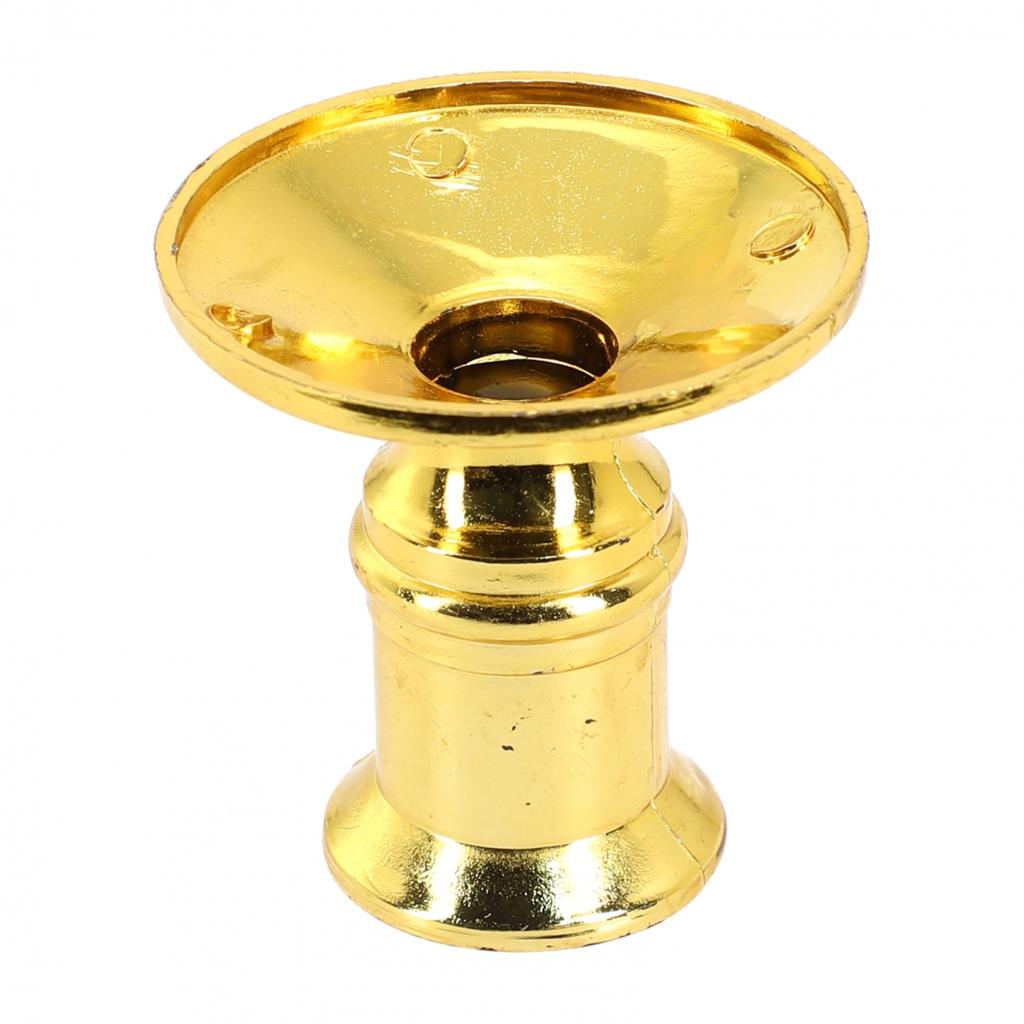 2pcs Gold Plastic Pillar Candle Base Holders For Electronic Candles Accessory
