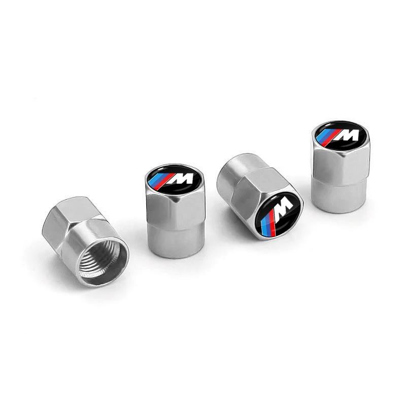 4PCS Car Wheel Stem Valve Caps Alloy Tire Air Covers Car Goods For BMW E60 E46 E39 E38 E90 E36 F30 E30 E31 E34 E70 X1 X5 X3 X6