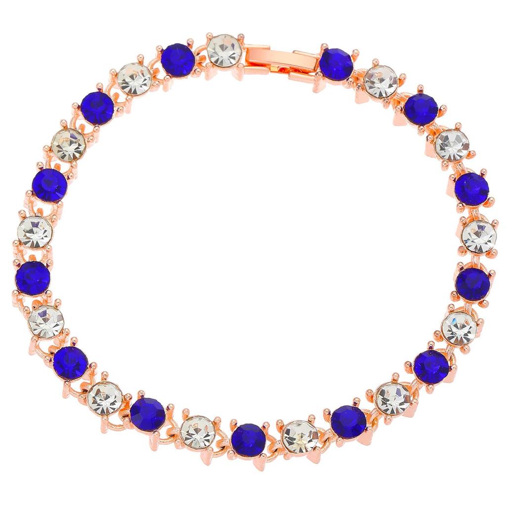 Europäisches & Amerikanisches Wassertropfen Strass Schmuckset: Modische mehrfarbige Halskette, Ohrringe und Ring für Brautanlässe.