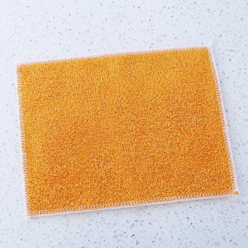 

Кухонна ганчірка Бамбукове волокно Рушник для миття посуду Водопоглинання без масла Оптова тканина для чищення Ледача ганчірка Знижка 27*30 помаранчевий