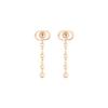 Dior Long Pendant Metal Earrings Women earrings Rose-Gold E2326WOMMTD15P