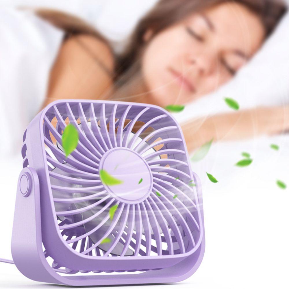 

3 Speed Desk Fan Low Noise Small Standing Fans Portable Electronic Fan Office чорний