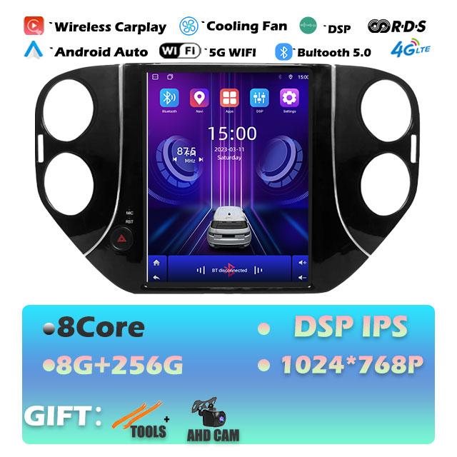 IPS For Volkswagen Tiguan 1NF  2007 -2016 Android 14 Car Radio Multimedia Video Player Navigaion Head Unit Stereo 2Din Audio
