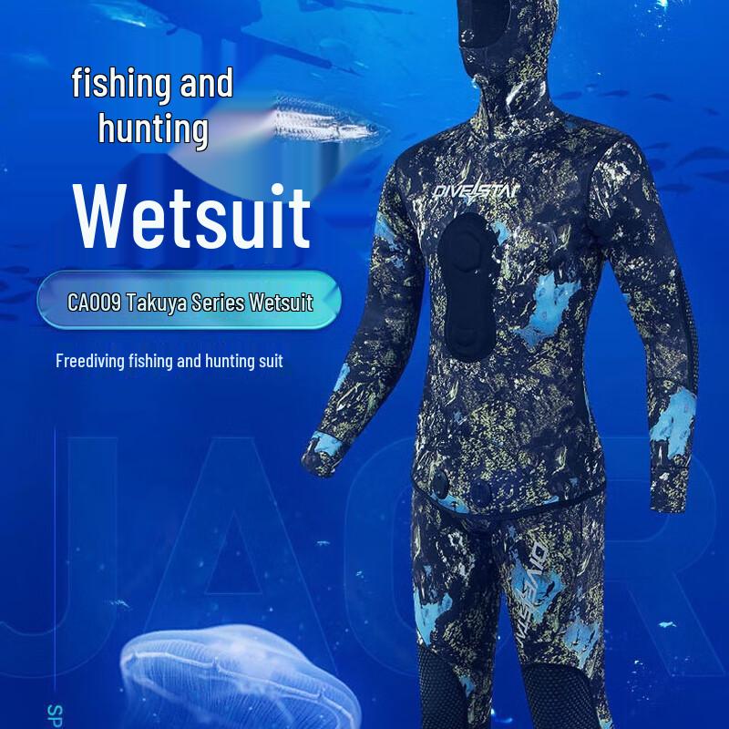 WEZHO 7mm Zweiteiliger Freitauch-Speerfisch-Neoprenanzug