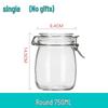 Bayiipin Round Glass Food Storage Jar