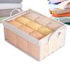 Blanket Box Clear Clothes Storage Organizer With Lid Transparent Space-Saving Stackable Multi-Functional Container Box For