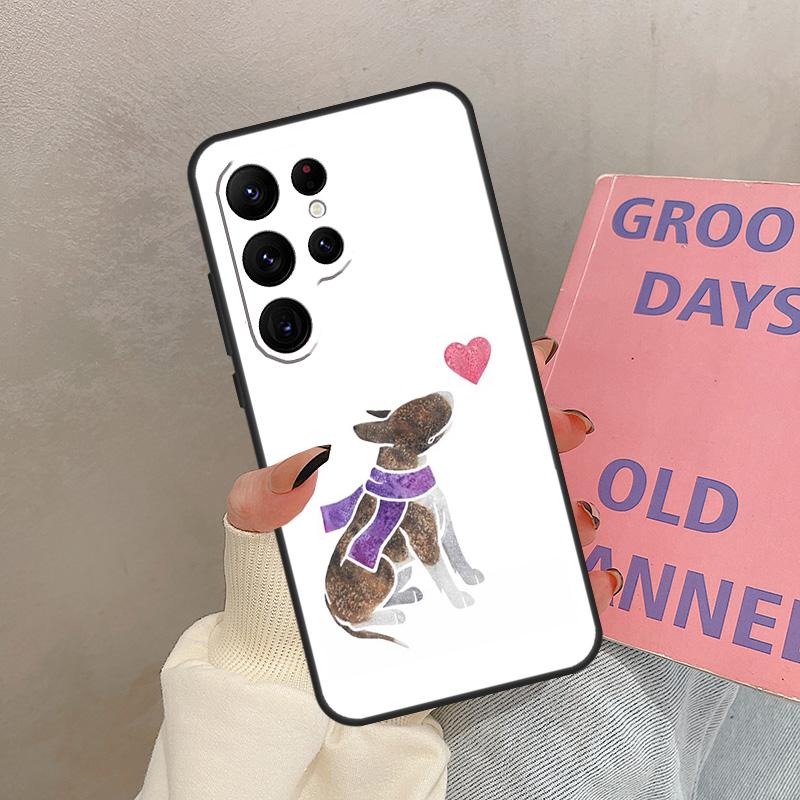 English Bull Terrier Dog Case For Samsung Galaxy S24 Ultra S20 S21 S22 S23 S25 Ultra S9 S10 Plus S25 FE Cover Coque
