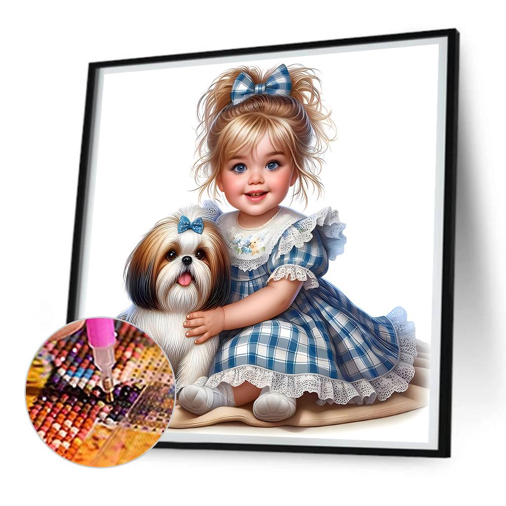 5D DIY Girl Series Diamond Painting Decor Full Round Drill Diamond Painting Girl Kit Home Decor Art Craft
