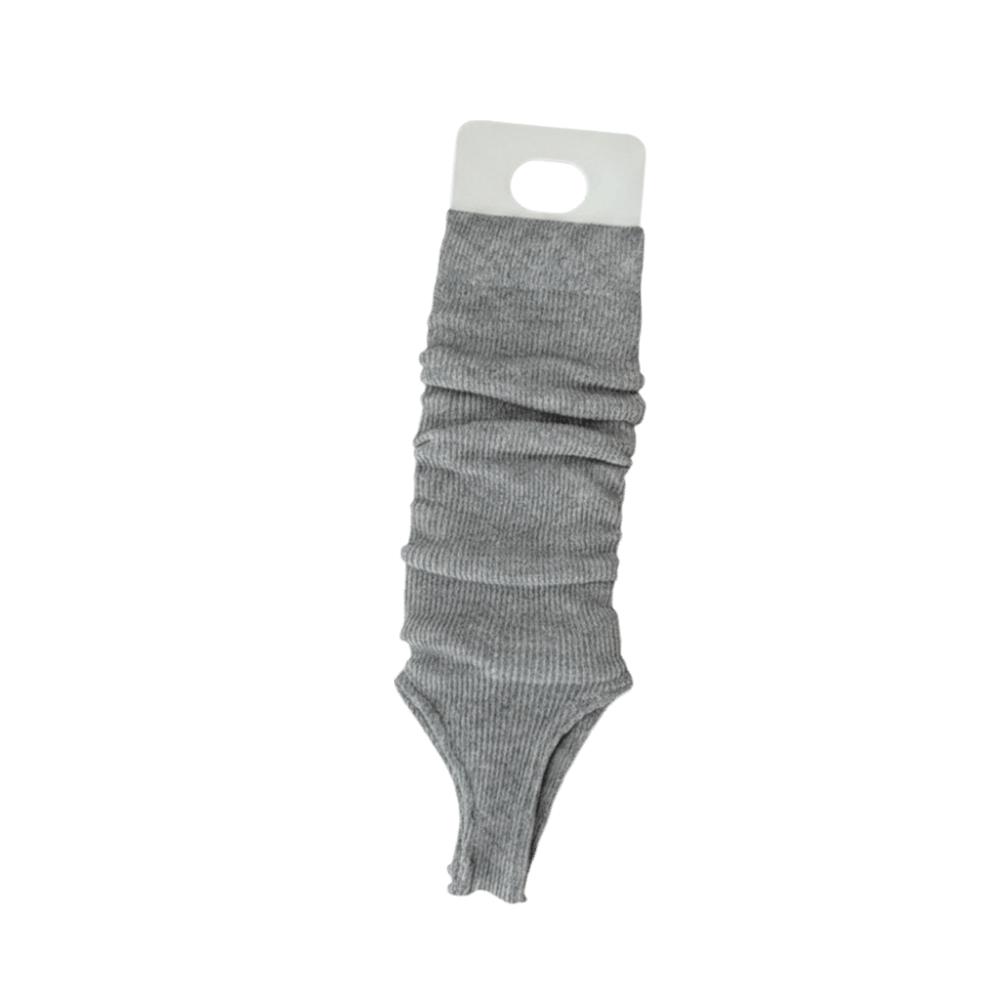 New Fashion Solid Color Knitted Leg Warmers Breathable Plain Mid-Calf Socks Harajuku Crew Socks Dance