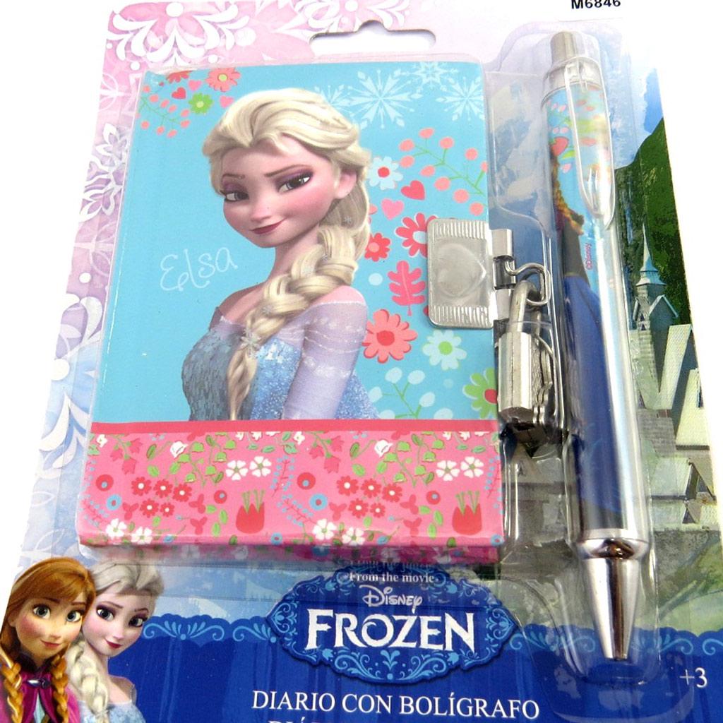 Reine des Neiges [M6846] - Set journal Intime 'Frozen - Reine des Neiges' bleu (+ stylo assorti)