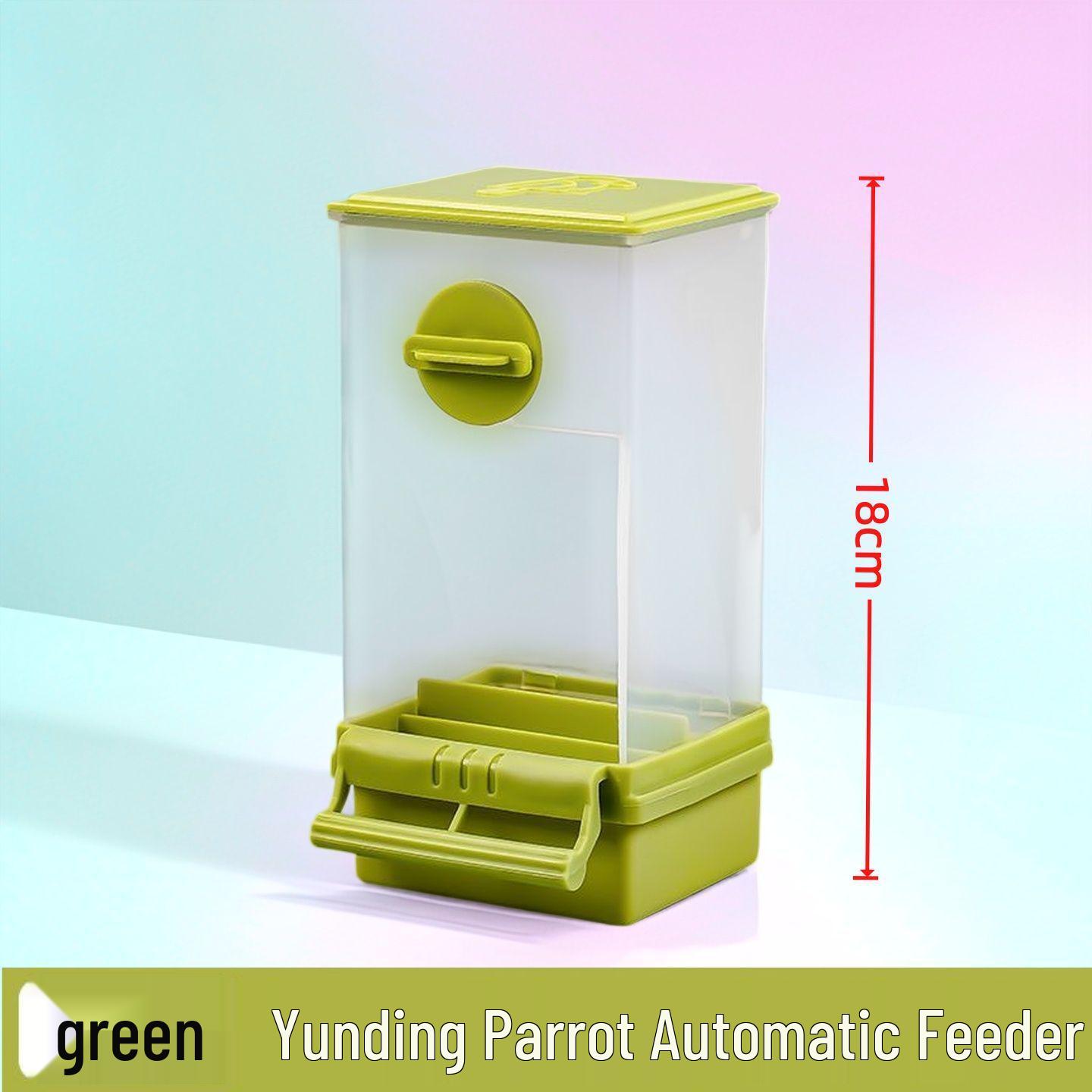 Kuangger Parrot Anti-Spill & Anti-Splash Automatic Feeder - Xuanfeng Peony Tiger Skin Bird Feeding Box 1 Piece белый