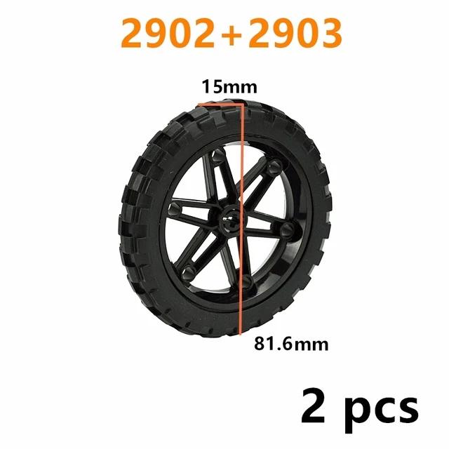 MOC Technical Tire Wheel Cross Hole Set Motorcycle Car Truck Wheels 44309 92402 3 54120 11957 Construction Building Block