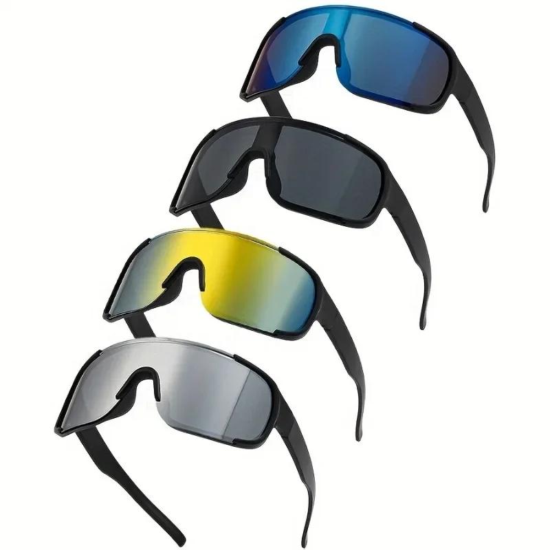 4PCS Men Women Fashion Sunglasses Windshield Outdoor Sports Sunglasses Cycling Glasses