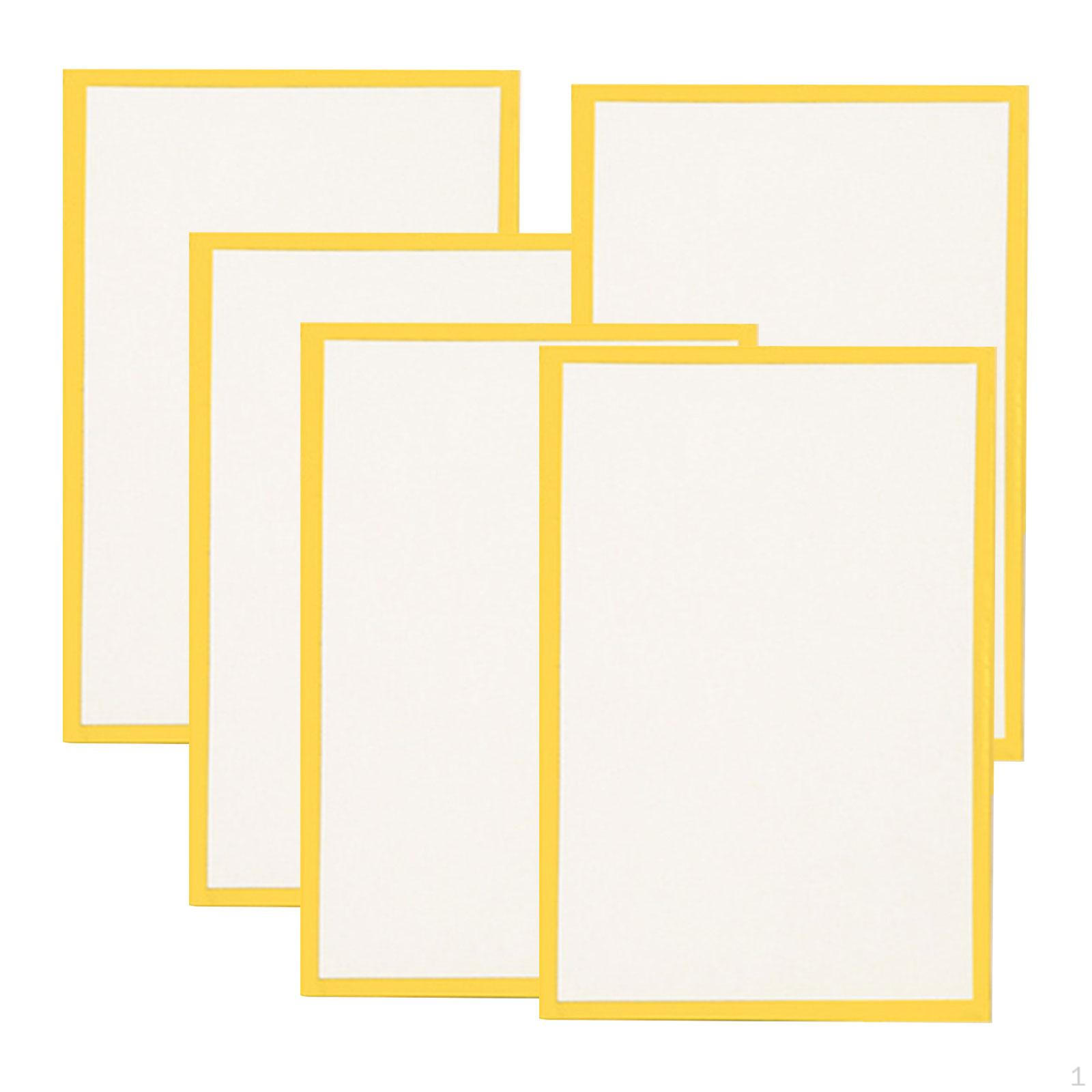 

5 Japanese Shikishi Whiteboards for Art Or Calligraphy, Versatile, Portable Artist Boards 10x15cm